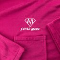 Kocyko-szlafrok SUPER MAMA - Fuksja - prezent dla mamy - na dzień matki Kocyko-szlafrok SUPER MAMA - Fuksja - prezent dla mamy - na dzień matki
