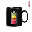 Kubek Bateria magiczny czarny zmieniający kolor Kubek Bateria magiczny czarny zmieniający kolor