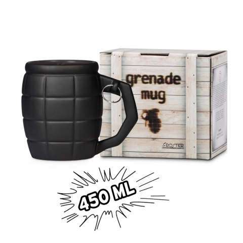 Kubek Granat Czarny 450ml dla niego chłopaka męża Kubek Granat Czarny 450ml dla niego chłopaka męża