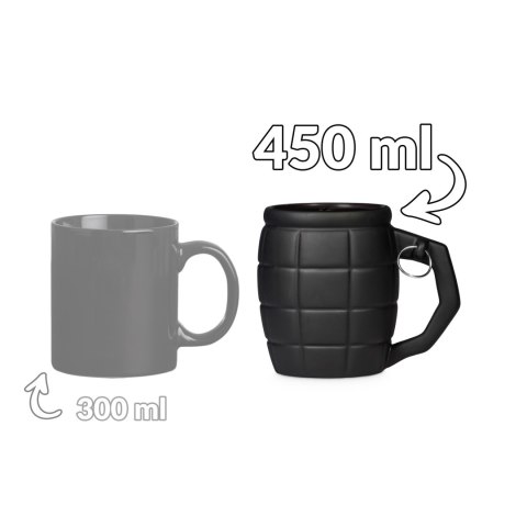 Kubek Granat Czarny 450ml dla niego chłopaka męża Kubek Granat Czarny 450ml dla niego chłopaka męża