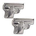 Metalowe kostki do drinków chłodzące 2x pistolet Metalowe kostki do drinków chłodzące 2x pistolet