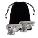 Metalowe kostki do drinków chłodzące 2x pistolet Metalowe kostki do drinków chłodzące 2x pistolet