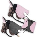 Derka dwustronna i nauszniki Skippi dla Hobby Horse - różowa i szara Derka dwustronna i nauszniki Skippi dla Hobby Horse - różowa i szara
