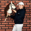 Hobby Horse Skippi - Biszkopt - duży koń na kiju - A3 - kantar w zestawie