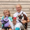 Hobby Horse Skippi - Gniado - srokaty A4 - z kantarem i wodzami