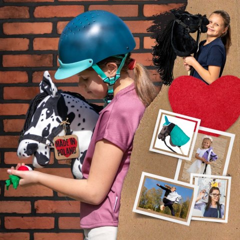 Hobby Horse Skippi - Karo - srokaty - duży koń na kiju - A3 - z kantarem Hobby Horse Skippi - Karo - srokaty - duży koń na kiju - A3 - z kantarem