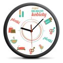 Zegar Biologiczny Kobiety ścienny na ścianę cichy Zegar Biologiczny Kobiety ścienny na ścianę cichy