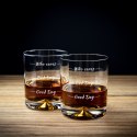Etui na whisky ze szklankami Who cares męża niego