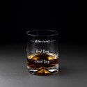 Etui na whisky ze szklankami Who cares męża niego