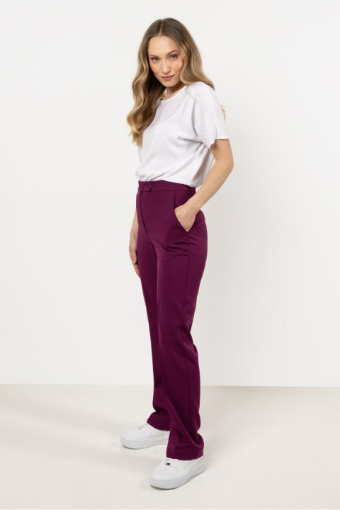 Spodnie Damskie Model A713 Plum - awama Awama Spodnie Damskie Model A713 Plum - awama Awama