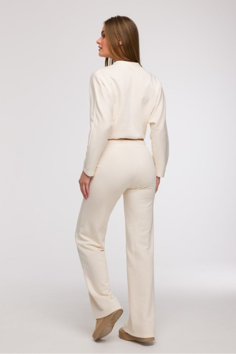 Spodnie Dresowe Model B296 Wanilia - BeWear BeWear Spodnie Dresowe Model B296 Wanilia - BeWear BeWear