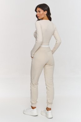Spodnie Komplet Model A9 Light Beige - Makadamia Makadamia