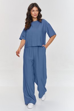 Spodnie Komplet Model M881 Blue Jeans - Makadamia Makadamia