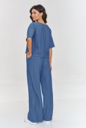Spodnie Komplet Model M881 Blue Jeans - Makadamia Makadamia
