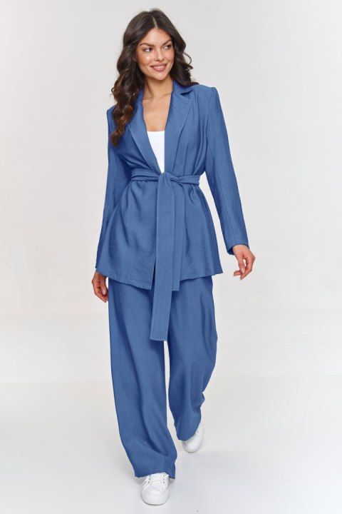 Spodnie Komplet Model M883 Blue Jeans - Makadamia Makadamia Spodnie Komplet Model M883 Blue Jeans - Makadamia Makadamia
