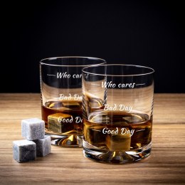 Zestaw Miłośnika Whisky WHO CARES w etui prezent