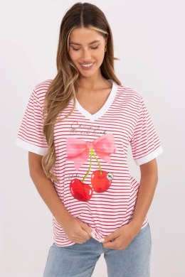 Bluzka Modeel MI-BZ-M6312-3.77 Red - Italy Moda Italy Moda