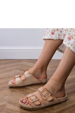 Sandał Klapki Model Kim GQ8-050 Beige - PRIMO PRIMO