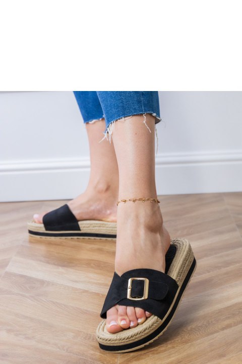 Sandał Klapki Model Umsa LOLO27 Black - PRIMO PRIMO Sandał Klapki Model Umsa LOLO27 Black - PRIMO PRIMO