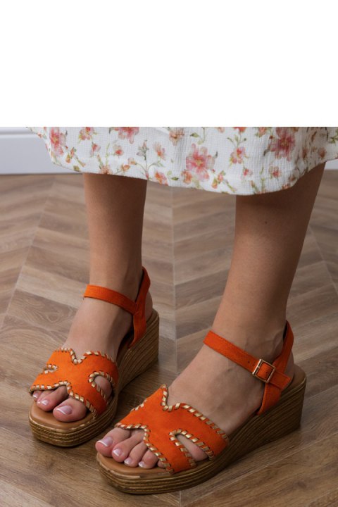 Sandały Model Lurisa X5-371 Orange - PRIMO PRIMO Sandały Model Lurisa X5-371 Orange - PRIMO PRIMO