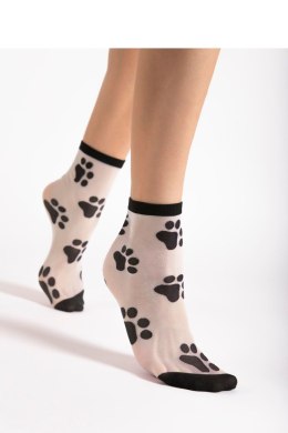 Skarpetki Model PawPaw 20 Den Black/White - Fiore Fiore