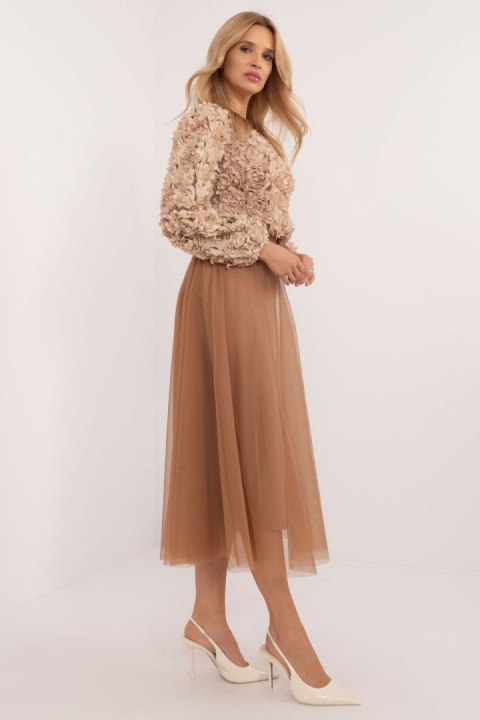 Spódnica Model DHJ-SD-19568.13X Camel - Italy Moda Italy Moda Spódnica Model DHJ-SD-19568.13X Camel - Italy Moda Italy Moda