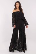 Spodnie Damskie Model MI-SP-88501.81 Black - Italy Moda Italy Moda