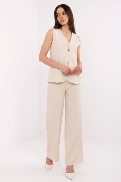 Spodnie Komplet Model MI-KMPL-C322.68 Beige - Italy Moda Italy Moda Spodnie Komplet Model MI-KMPL-C322.68 Beige - Italy Moda Italy Moda