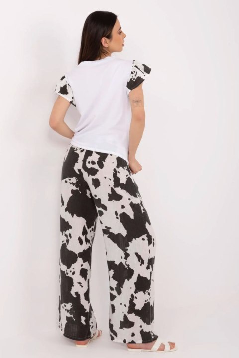 Spodnie Komplet Model MI-KMPL-M58091.88 Black/White - Italy Moda Italy Moda Spodnie Komplet Model MI-KMPL-M58091.88 Black/White - Italy Moda Italy Moda