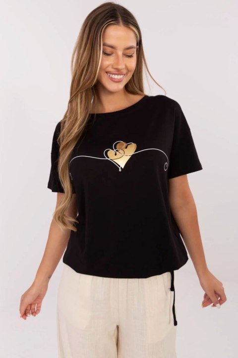 Tshirt Damski Model CLM-TS-1017.03 Black - Factory Price Factory Price Tshirt Damski Model CLM-TS-1017.03 Black - Factory Price Factory Price