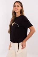 Tshirt Damski Model CLM-TS-1017.03 Black - Factory Price Factory Price Tshirt Damski Model CLM-TS-1017.03 Black - Factory Price Factory Price