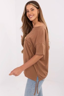 Tshirt Damski Model CLM-TS-1017.03 Light Brown - Factory Price Factory Price
