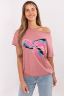 Tshirt Damski Model CLM-TS-1019.79 Dark Pink - Factory Price Factory Price Tshirt Damski Model CLM-TS-1019.79 Dark Pink - Factory Price Factory Price