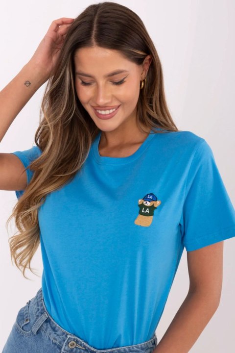 Tshirt Damski Model CLM-TS-1663.96 Blue - Factory Price Factory Price Tshirt Damski Model CLM-TS-1663.96 Blue - Factory Price Factory Price