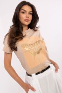 Tshirt Damski Model CLM-TS-1704.85 Camel - Factory Price Factory Price