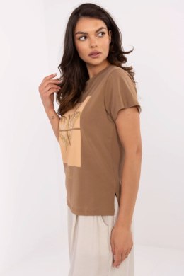 Tshirt Damski Model CLM-TS-1704.85 Light Brown - Factory Price Factory Price