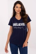 Tshirt Damski Model CLM-TS-1726.87 Navy - Factory Price Factory Price Tshirt Damski Model CLM-TS-1726.87 Navy - Factory Price Factory Price