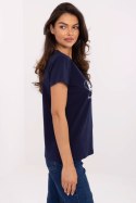 Tshirt Damski Model CLM-TS-1726.87 Navy - Factory Price Factory Price Tshirt Damski Model CLM-TS-1726.87 Navy - Factory Price Factory Price