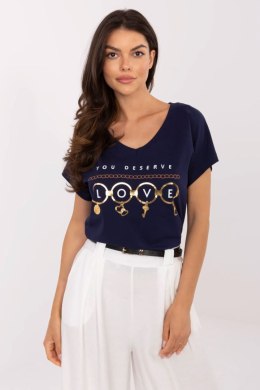 Tshirt Damski Model CLM-TS-1729.86 Navy - Factory Price Factory Price