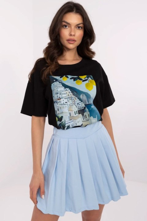 Tshirt Damski Model MI-TS-M3221-1.20P Black - Italy Moda Italy Moda Tshirt Damski Model MI-TS-M3221-1.20P Black - Italy Moda Italy Moda