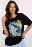 Tshirt Damski Model MI-TS-M3221-1.20P Black - Italy Moda Italy Moda Tshirt Damski Model MI-TS-M3221-1.20P Black - Italy Moda Italy Moda