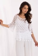 Bluzka Model MI-BZ-9007.77 White - Italy Moda Italy Moda Bluzka Model MI-BZ-9007.77 White - Italy Moda Italy Moda