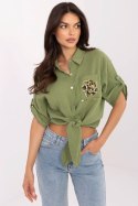 Koszula Damska Model DHJ-KS-8595-1.66 Khaki - Italy Moda Italy Moda Koszula Damska Model DHJ-KS-8595-1.66 Khaki - Italy Moda Italy Moda