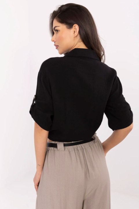 Koszula Damska Model DHJ-KS-8595.11 Black - Italy Moda Italy Moda Koszula Damska Model DHJ-KS-8595.11 Black - Italy Moda Italy Moda