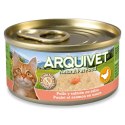 ARQUIVET puszka dla kota kurczak w sosie z łososiem 80g ARQUIVET puszka dla kota kurczak w sosie z łososiem 80g