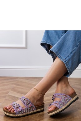 Sandał Klapki Model Zebrina X5-390 Violet - PRIMO PRIMO