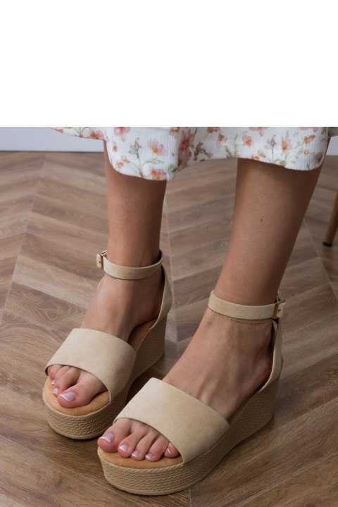 Sandały Model Ganra LOLO23 Dark Beige - PRIMO PRIMO Sandały Model Ganra LOLO23 Dark Beige - PRIMO PRIMO