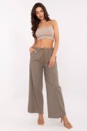 Spodnie Damskie Model MO-SP-9806.66 Dark Beige - Italy Moda Italy Moda