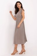 Sukienka Model MI-SK-122126.77 Dark Beige - Italy Moda Italy Moda Sukienka Model MI-SK-122126.77 Dark Beige - Italy Moda Italy Moda