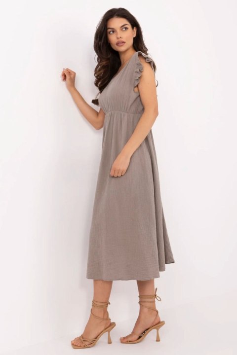 Sukienka Model MI-SK-122126.77 Dark Beige - Italy Moda Italy Moda Sukienka Model MI-SK-122126.77 Dark Beige - Italy Moda Italy Moda